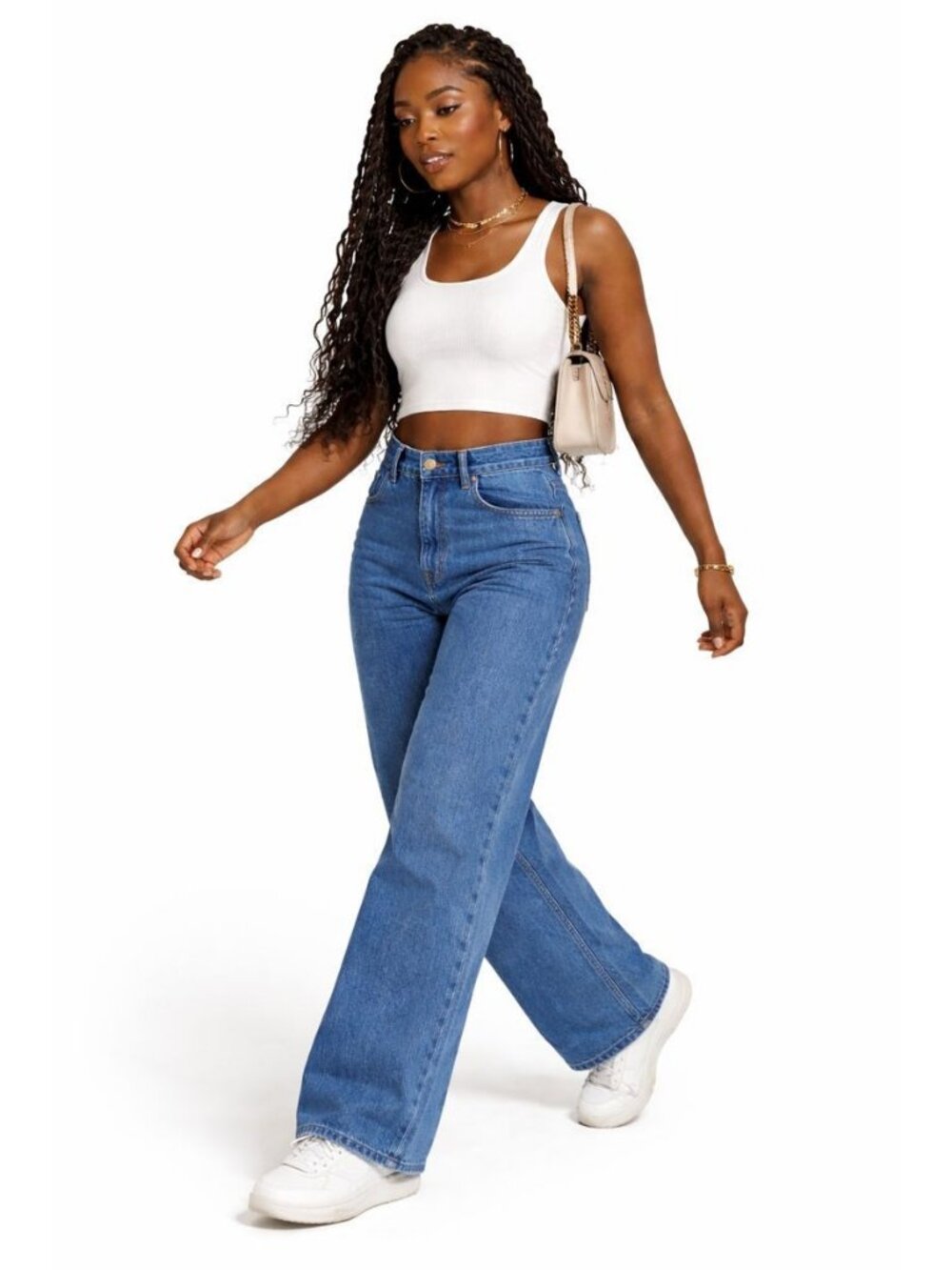Sezane The Wide Leg Jean Trousers Size 8